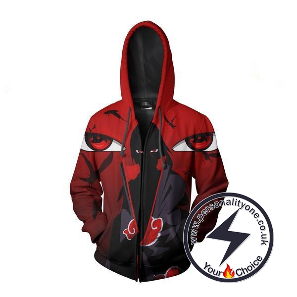 Naruto - Uchiha Sasuke ZipUp 3D - Naruto Hoodies Jackets